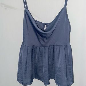 Slate Gray Tank with drooped neckline